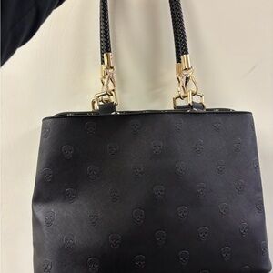 Betsey Johnson Black Skull Shoulder Bag